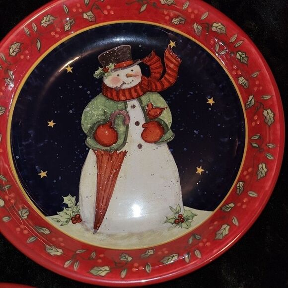 Set of 3 Large Snowman soup bowls - Picture 4 of 5